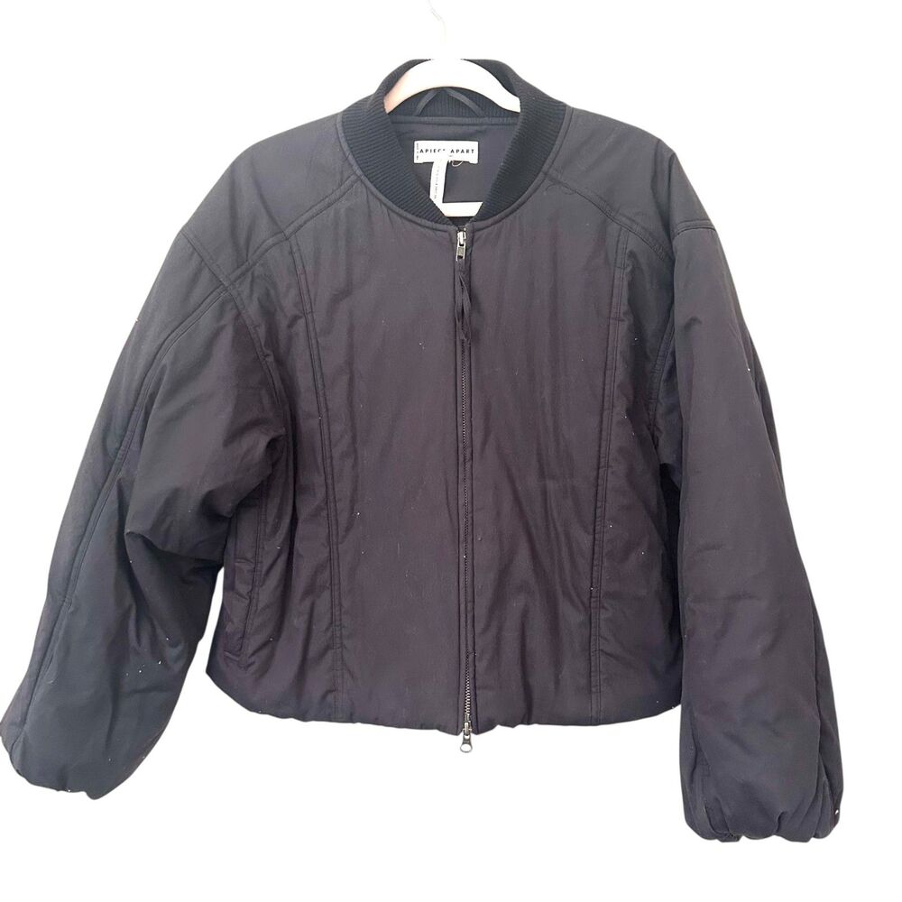 APIECE APART Esteria Bomber Jacket Black Large‎ - Picture 3 of 7
